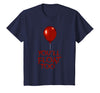 Halloween Funny Trick or Treat Shirt for Kids TeeZ Kids You'll Float Too Costume Halloween Shirts Boys Girls T-Shirt - Navy