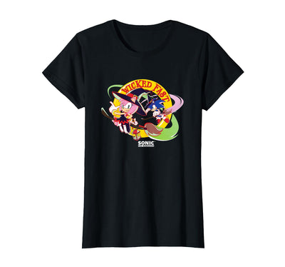 Sonic The Hedgehog Halloween Wicked Fast Witch Costumes T-Shirt
