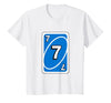 UNO Halloween Blue 7" Card T-Shirt - White