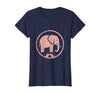 Mademark Be Kind Elephant and Mouse Gentle Touch Design T-Shirt - Women - Navy Blue