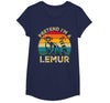Funny Costume Party Halloween Tees by T&T Pretend I'm A Lemur Lazy Halloween Costume T-Shirt - Navy Blue