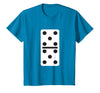 Fun and Easy Halloween Costume T-Shirts - Dominoes Double Five Dominoes Halloween Costume 5 Domino Game T-Shirt - Sapphire