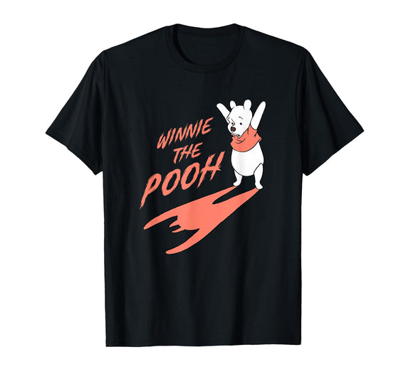 Disney Winnie The Pooh Halloween Casting Scary Shadow T-Shirt - Black