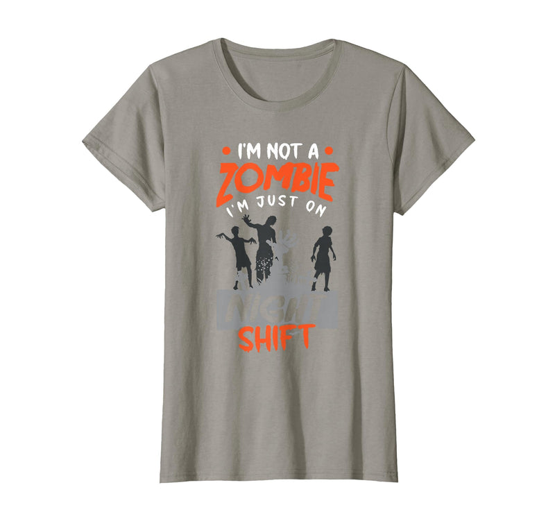 The Shift Worker - Night Shift Worker Design Night Shift Worker Halloween Funny Pun T-Shirt - Slate Grey