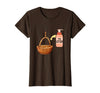 Put the Lotion in the Basket Halloween Parody Art Put The Lotion in The Basket Halloween Costume Parody Art T-Shirt - Brown