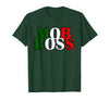 Italian Yeah B Mob Boss Italian Flag 1920s Costume Mafia Party T-Shirt - Dark Green