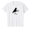 Hello Darkness My Old Friend Crow Coffee Halloween Hello Darkness My Old Friend Crow Coffee Spooky Halloween T-Shirt - White