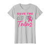 Amb Breast Cancer Awareness Month Warrior Survivor Save The Tatas Breast Cancer Pink Ribbon Skeleton Halloween T-Shirt -