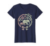 Mademark Elephant and Calf Walking Trunk to Tail Mama T-Shirt - Women - Navy Blue