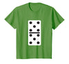 Fun and Easy Halloween Costume T-Shirts - Dominoes Double Five Dominoes Halloween Costume 5 Domino Game T-Shirt - Grass Green