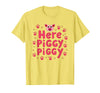 Mademark John Pork's Calling: Here Piggy Piggy Funny Pig Lover Gift T-Shirt - Lemon Yellow