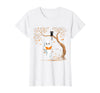 Halloween Ghost Swing Reading Vintage Ghost Swing Reading Book Swinging Halloween Costume T-Shirt - White
