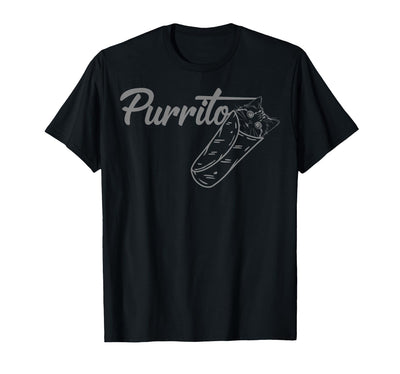 Purrito Gifts Apparel & Casual Clothing Mexican Food and Cuisine - Cute Cat in a Burrito T-Shirt