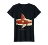 Mademark Alpha of the Sea Fierce Shark Women Design T-Shirt - Black