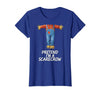 Humor Scarecrow Halloween Tees Pretend I'm A Scarecrow Halloween Costume T-Shirt - Royal Blue