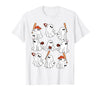 Boo Ghost Halloween Baseball Happy Halloween Baseball Lover T-Shirt - White