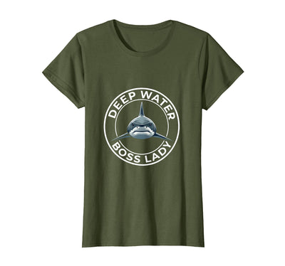 Mademark Deep Water Boss Lady Shark Women Design T-Shirt