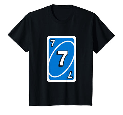 UNO Halloween Blue 7" Card T-Shirt