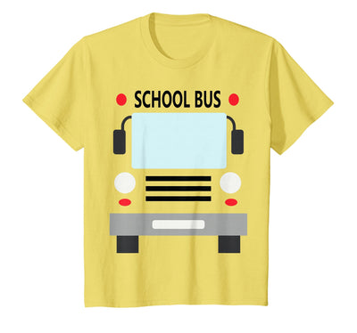 Easy Lazy Costume Yellow School Bus Driver Costume Yellow School Bus Costume for Boys & Girls - Funny Halloween T-Shirt