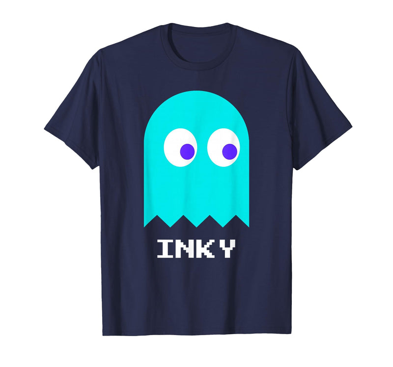 Retro Gaming Nerd Halloween Apparel Retro Gamer Nerd Inky Halloween Costume T-Shirt - Navy Blue