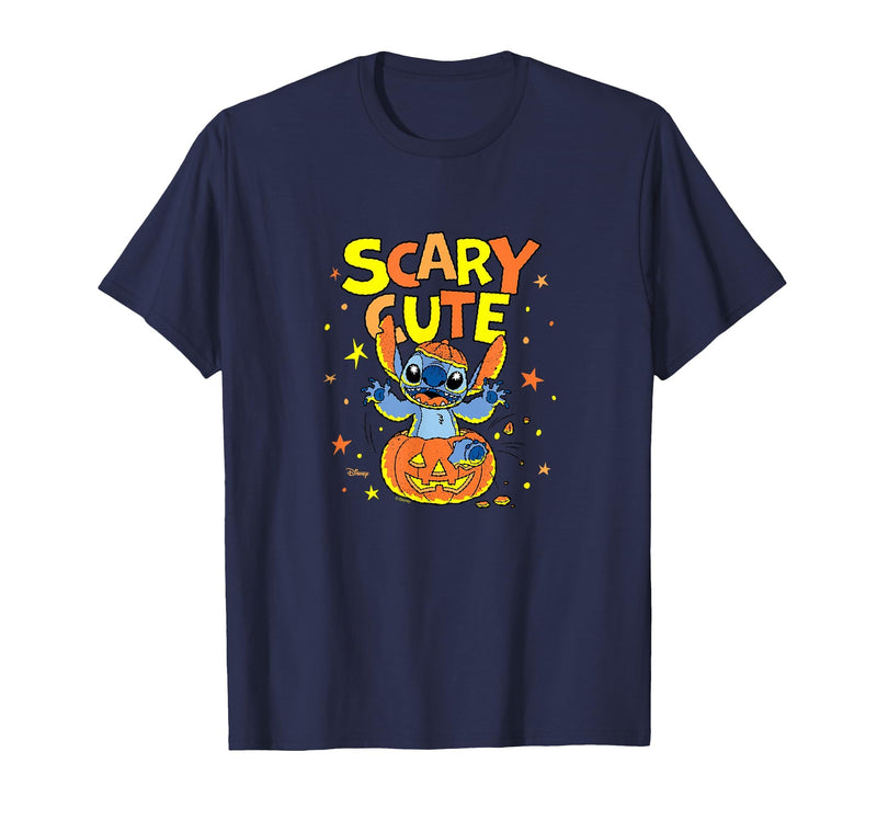 Disney Stitch Halloween Fun T-Shirt - Navy Blue