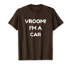 Halloween Apparel 2017 Vroom! I'm A Car Halloween Costume Tshirt - Brown