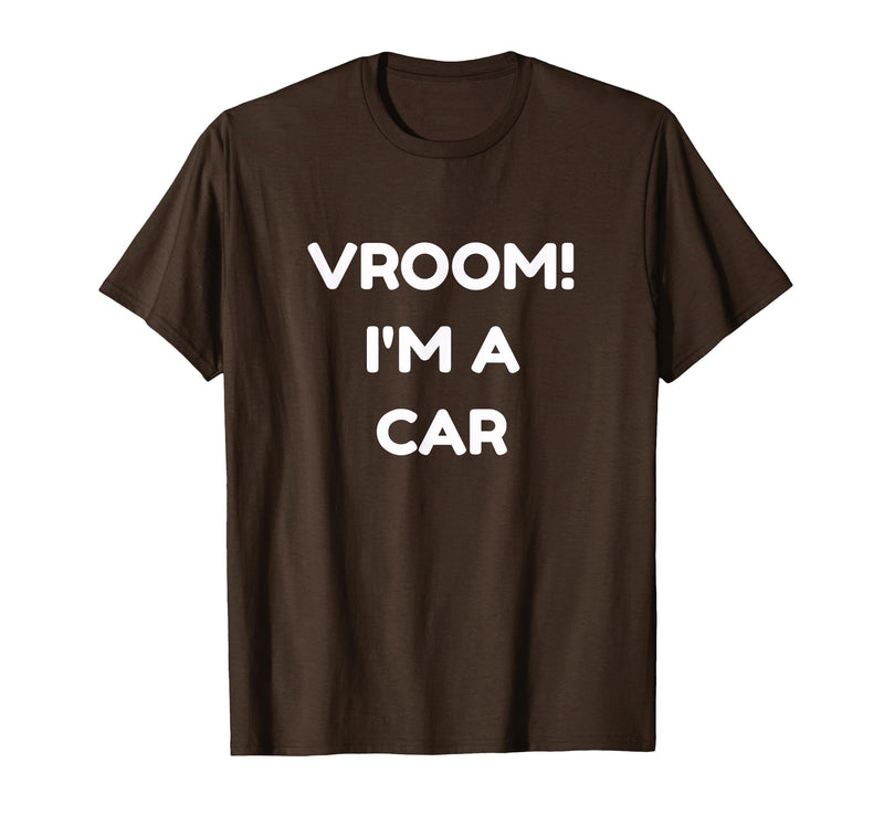 Halloween Apparel 2017 Vroom! I'm A Car Halloween Costume Tshirt - Brown