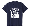 Jesus is My Boo - Funny Christian Halloween Quote Humor T-Shirt - Navy Blue
