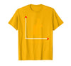 Wittgensteins Rabbit Duck Illusion Physics Nerd Math Geek T-Shirt in Golden Yellow