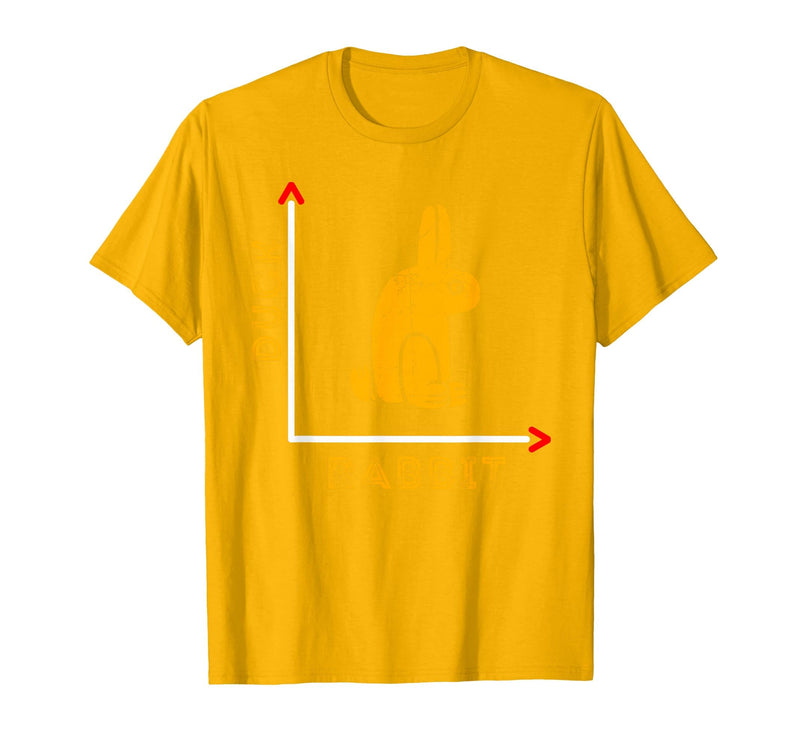 Wittgensteins Rabbit Duck Illusion Physics Nerd Math Geek T-Shirt in Golden Yellow