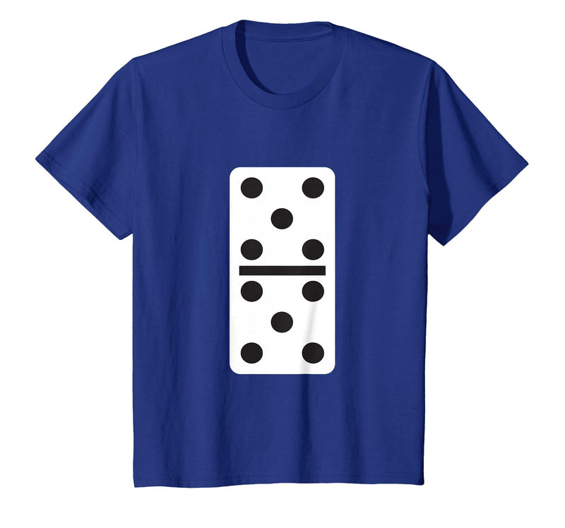 Fun and Easy Halloween Costume T-Shirts - Dominoes Double Five Dominoes Halloween Costume 5 Domino Game T-Shirt - Royal Blue