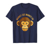 Mademark Monkey See Monkey Do Funny Primate Design T-Shirt - Men - Navy Blue
