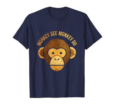 Monkey See Monkey Do Funny Primate Design T-Shirt - Men