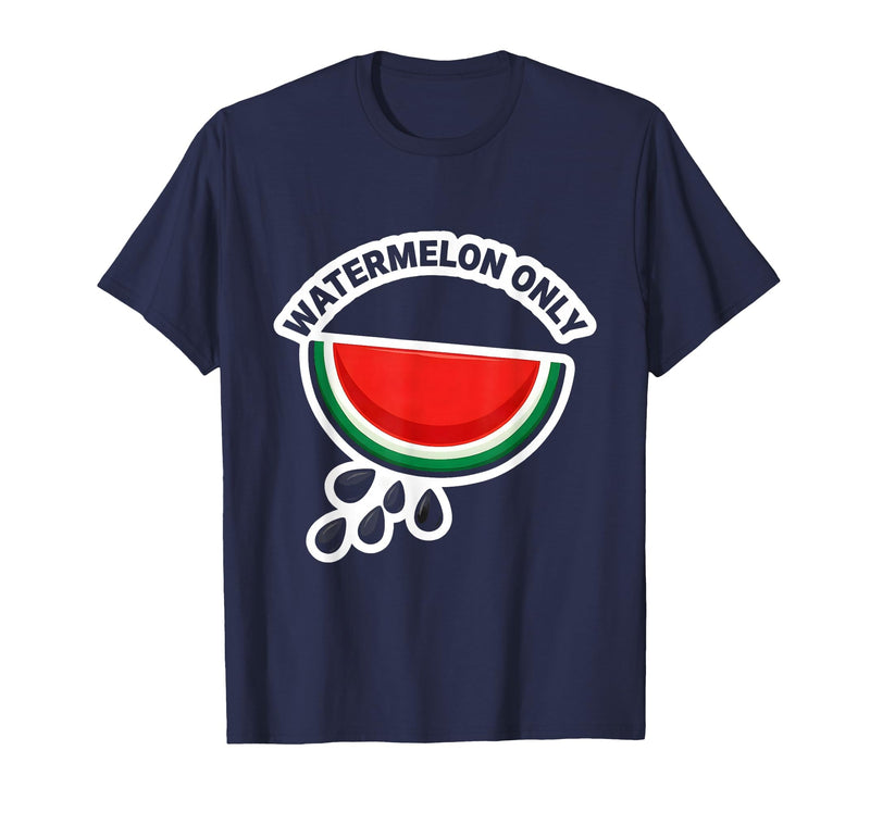 Mademark Men's Watermelon Only Cute Watermelon Fruit Lover Halloween T-Shirt - Navy Blue
