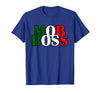 Italian Yeah B Mob Boss Italian Flag 1920s Costume Mafia Party T-Shirt - Royal Blue