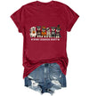 WQFQW Spooky Schnauzer Society Halloween Shirt Terrifying Halloween T-Shirt - Claret