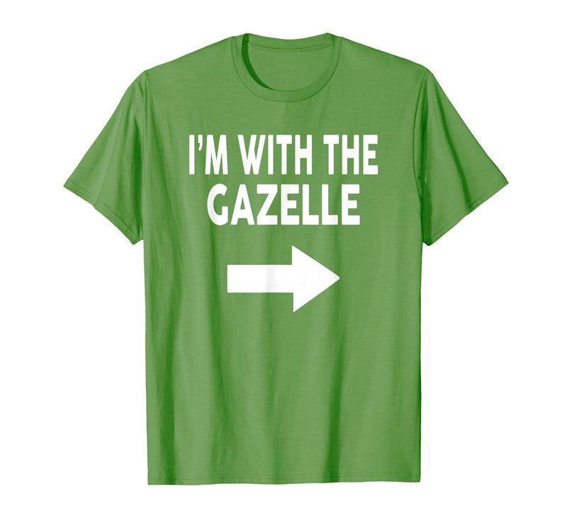 ShirtZilla I'm with The Gazelle Halloween Gazelle T-Shirt - Grass Green