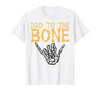 Mens Halloween Shirts For Dad Daddy Papa Men Halloween Dad to The Bone Skeleton Hand Fun Papa Costume Men T-Shirt - White