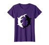 Mademark Yin Yang Sharks Ocean Balance Graphic T-Shirt - Purple