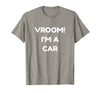 Halloween Apparel 2017 Vroom! I'm A Car Halloween Costume Tshirt - Slate Grey