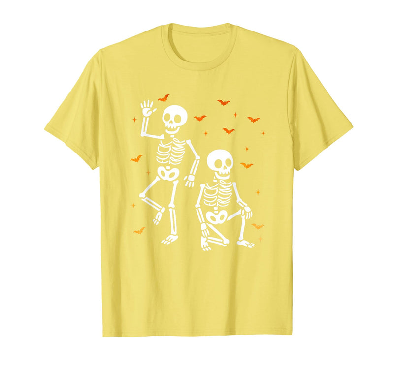 Funny Halloween Trump Skeleton Trump Design Funny Halloween Trump Skeleton Trump T-Shirt - Lemon Yellow