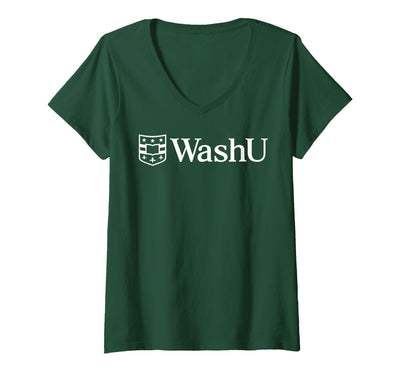 WashU Shield Crest V-Neck T-Shirt
