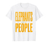 Mademark Elephants Are My People Safari Wildlife Design T-Shirt - Men - White