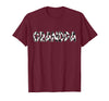 Cow Pattern Print Family Matching Birthday Shirts Cow Grandpa Birthday Family Matching Fathers Day Boy Girl T-Shirt -