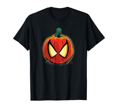 Marvel Spider-Man Halloween Spooky Pumpkin Jack-o'-Lantern T-Shirt