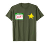 halloween costumes by Jean Olivier Funny Halloween Officer tee - doofy Costume Halloween T-Shirt - Olive Green