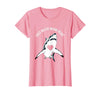Mademark Cold Water Warm Heart Shark Graphic Design T-Shirt - Pink