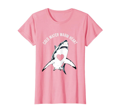 Cold Water Warm Heart Shark Graphic Design T-Shirt