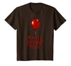 Halloween Funny Trick or Treat Shirt for Kids TeeZ Kids You'll Float Too Costume Halloween Shirts Boys Girls T-Shirt - Brown