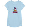 SANRIO Hello Kitty Halloween Spooky Pumpkin T-Shirt - Baby Blue